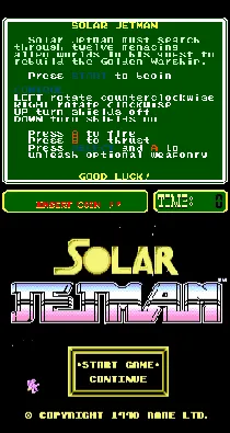 PlayChoice-10: Solar Jetman screen shot title